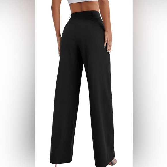 SweatyRocks Fashion High Waisted Button Down Wide Leg Pants - Picture 2 of 6